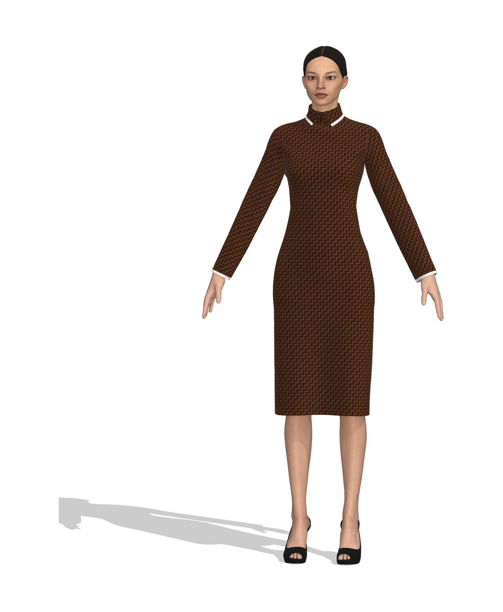 KDscion p62 full sleeve bodycon dress